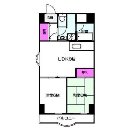 グリーンプラザの物件間取画像